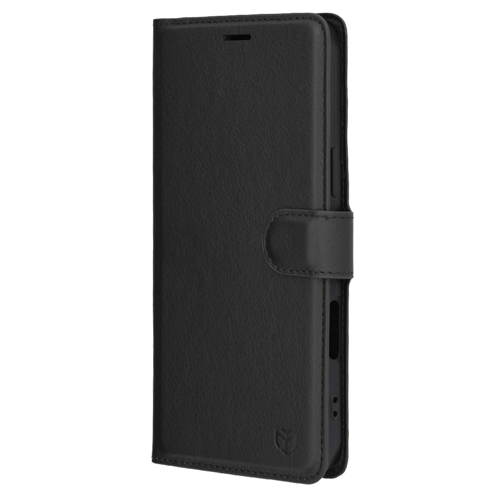 Ovitek za Apple iPhone 16 Pro Max, Techsuit, Leather Folio, Črna