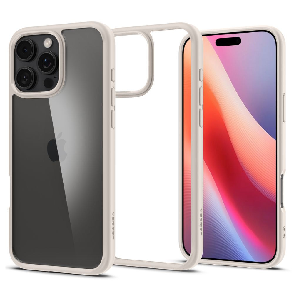 Ovitek za Apple iPhone 16 Pro, Spigen, Ultra Hybrid, Bež ACS08127
