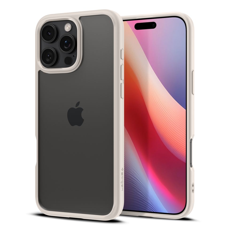 Ovitek za Apple iPhone 16 Pro, Spigen, Ultra Hybrid, Bež ACS08127