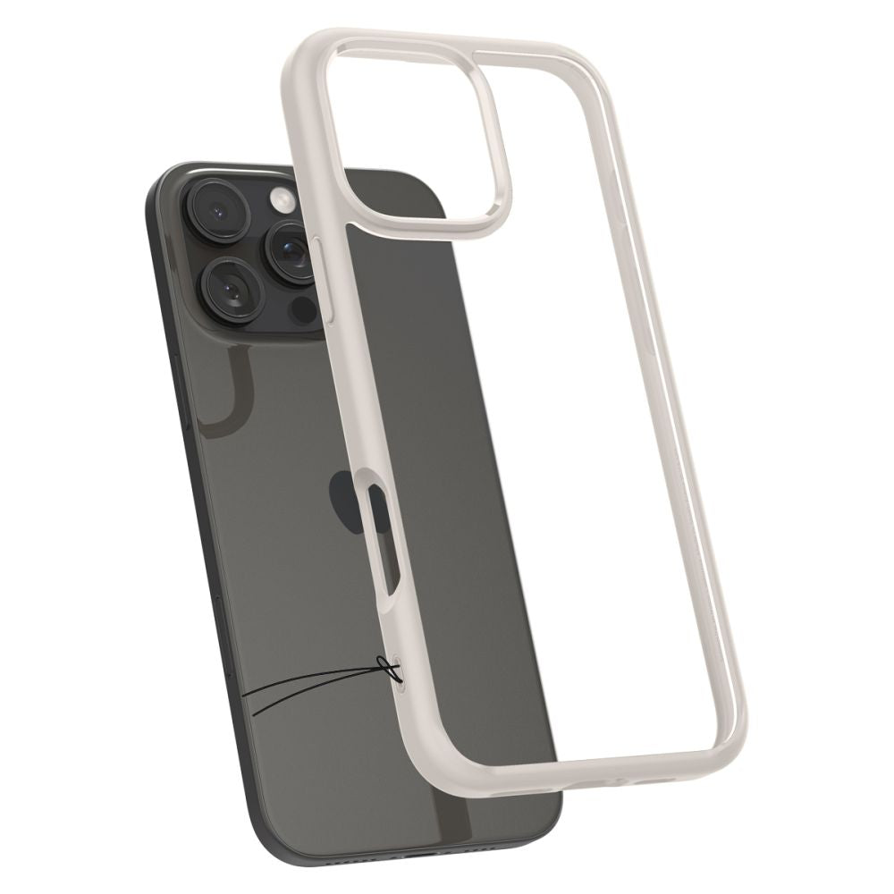 Ovitek za Apple iPhone 16 Pro, Spigen, Ultra Hybrid, Bež ACS08127