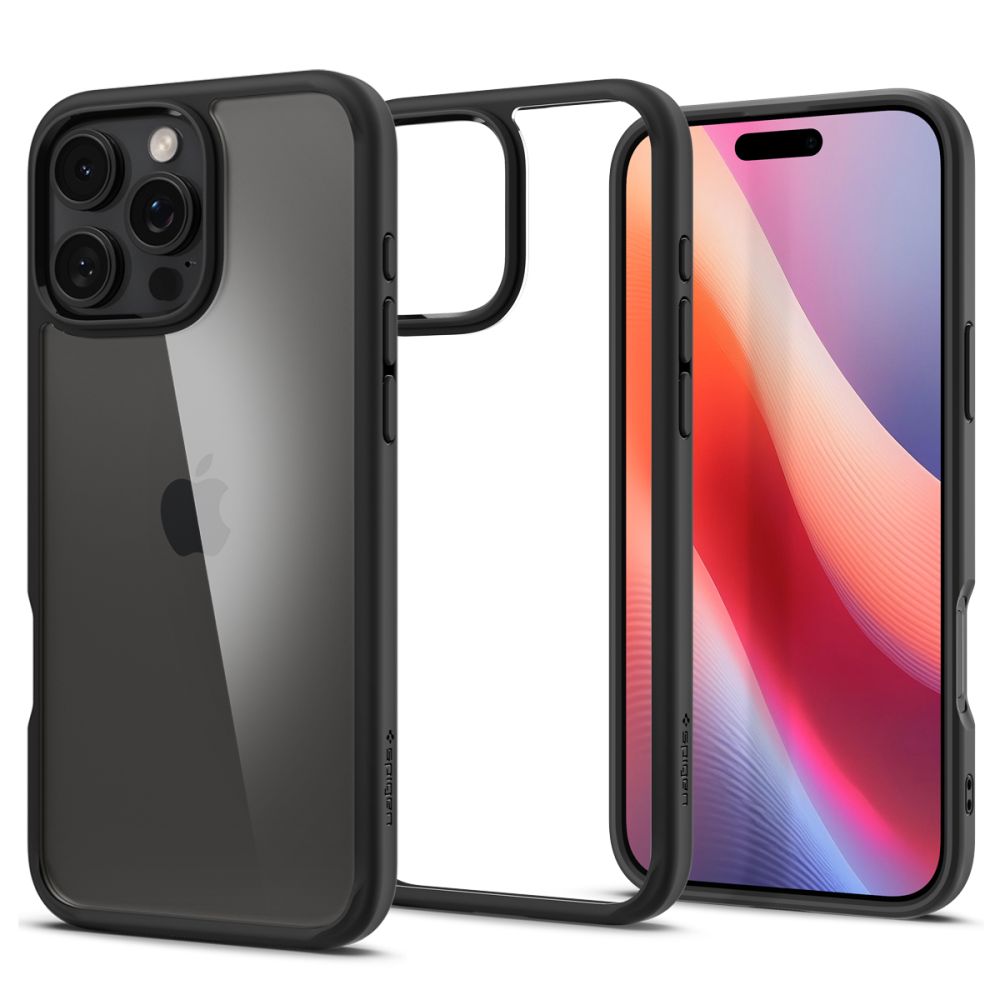 Ovitek za Apple iPhone 16 Pro, Spigen, Ultra Hybrid, Mat Črna