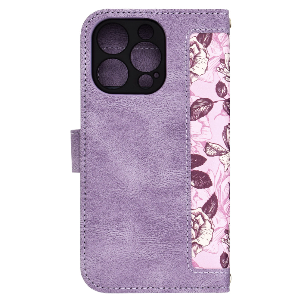 Ovitek za Apple iPhone 16 Pro, Techsuit, FlipCraft, Vijoličen