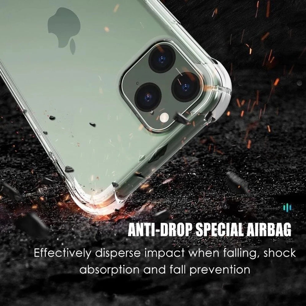Ovitek za Apple iPhone 16 Pro, Techsuit, prozoren proti udarcem (velika odprtina za lečo), prozoren