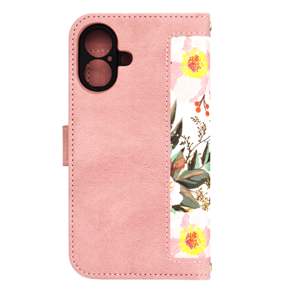Ovitek za Apple iPhone 16, Techsuit, FlipCraft, roza