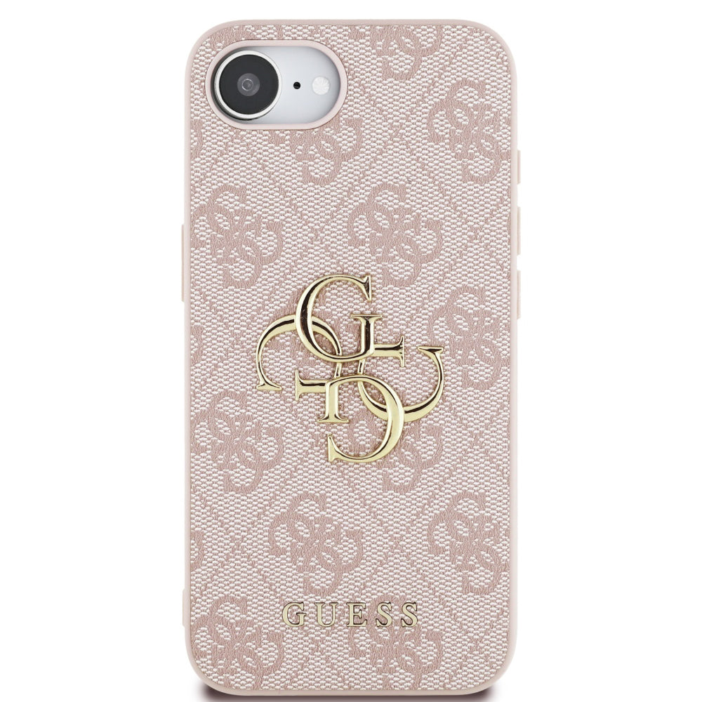 Ovitek za Apple iPhone 17e / 16e, Guess, 4G Big Logo, Roza