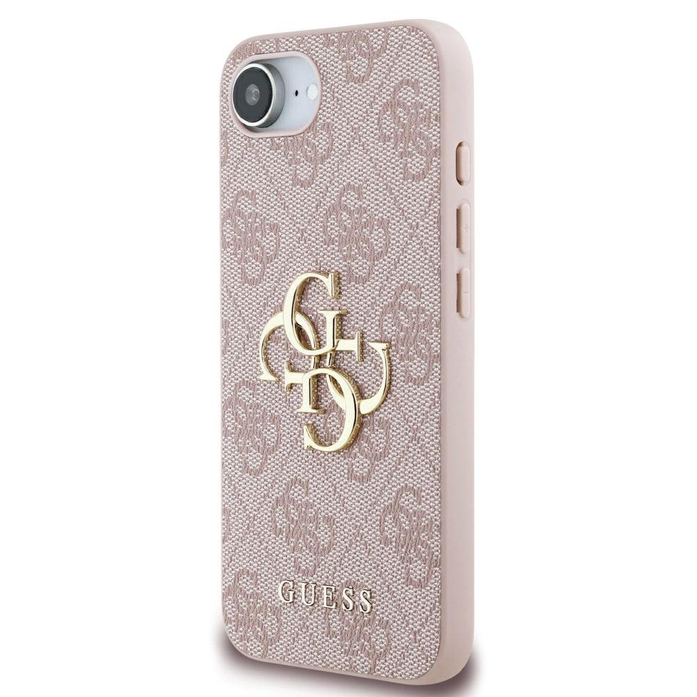 Ovitek za Apple iPhone 17e / 16e, Guess, 4G Big Logo, Roza