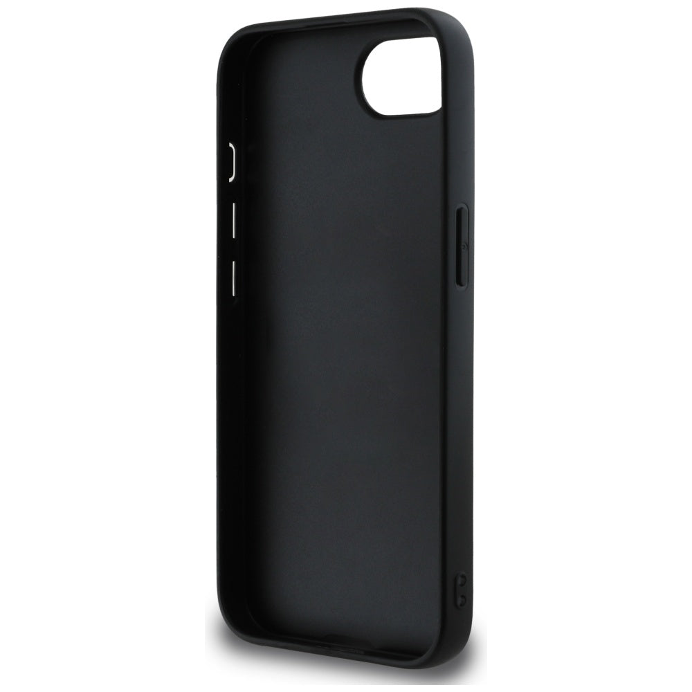 Ovitek za Apple iPhone 17e / 16e, Guess, 4G Grained Big and Classic Logo, črn