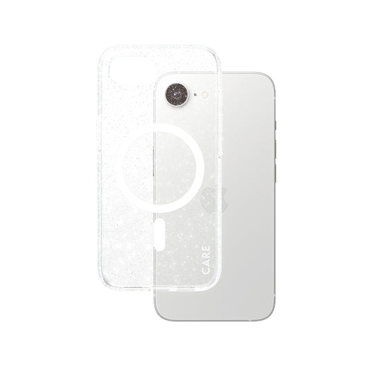 Ovitek za Apple iPhone 16e, PanzerGlass, Care Urban Combat Star Lit, Prozorno Bel