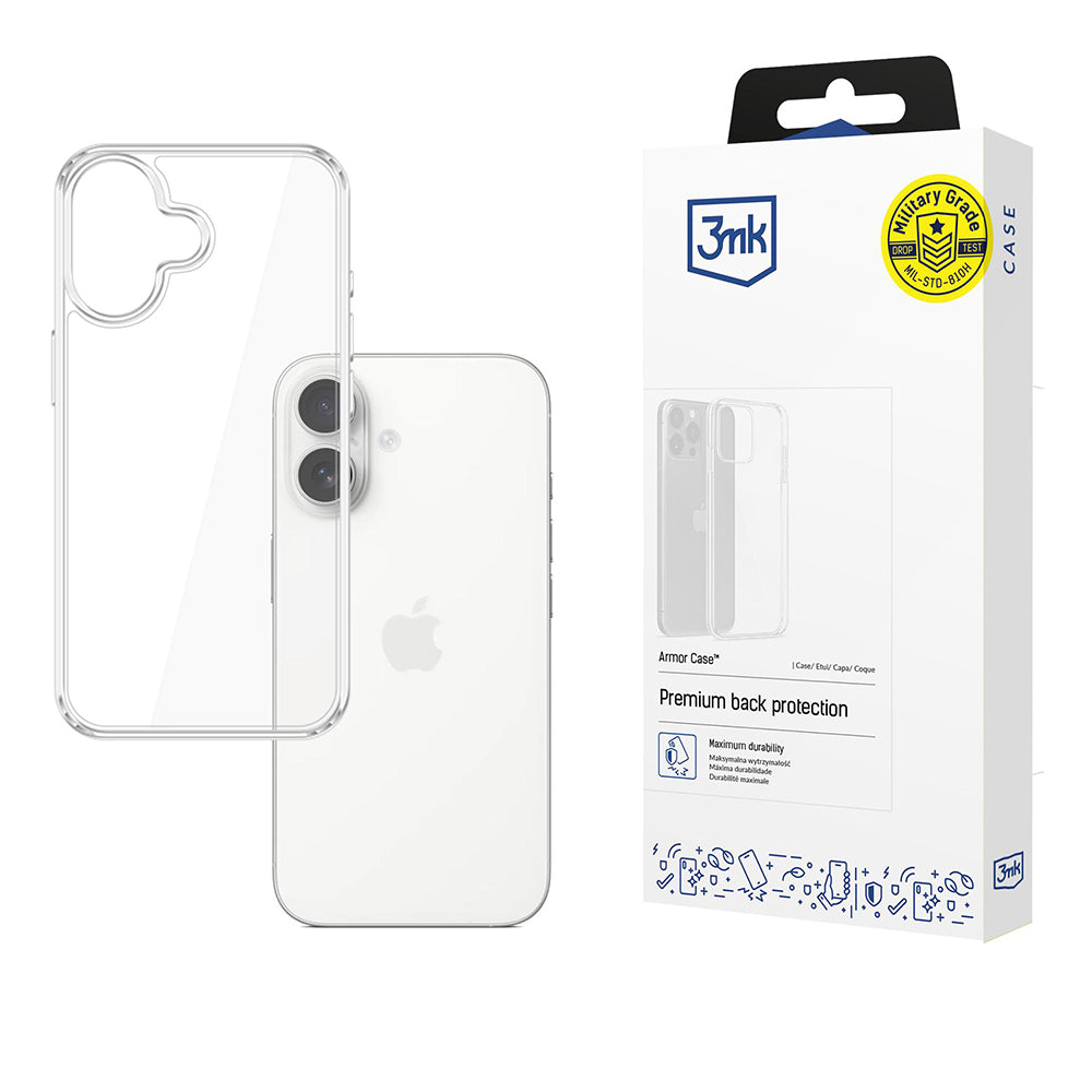 Ovitek za Apple iPhone 17, 3MK, Armor, Prozoren