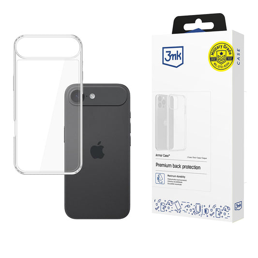 Ovitek za Apple iPhone 17 Air, 3MK, Armor, Prozoren