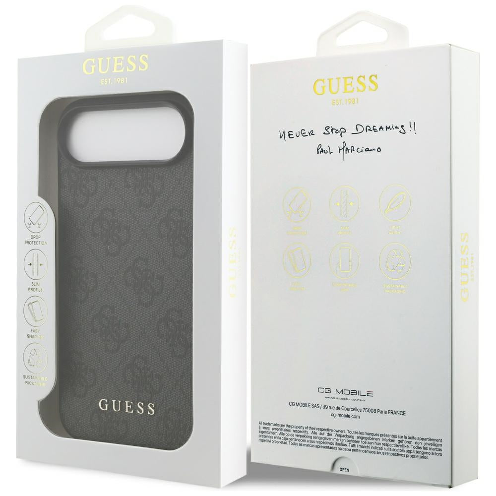 Ovitek za Apple iPhone 17 Air, Guess, 4G Classic, Črn
