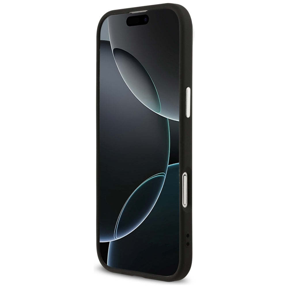 Ovitek za Apple iPhone 17 Air, Guess, Big 4G Logo Classic, Črno Srebrn