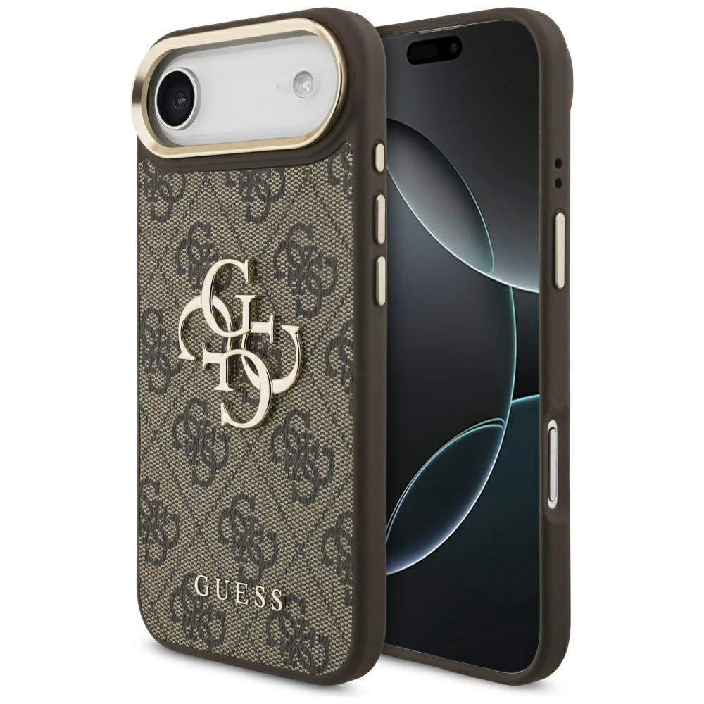Ovitek za Apple iPhone 17 Air, Guess, Big 4G Logo Classic, Zlato rjava