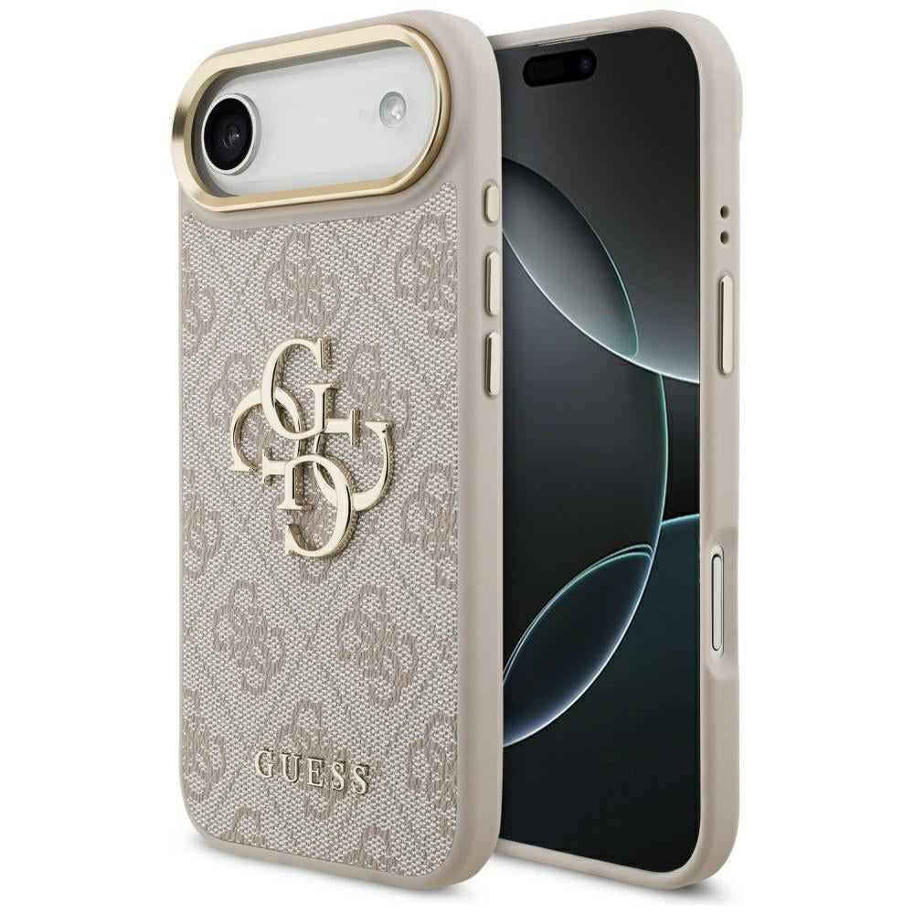 Ovitek za Apple iPhone 17 Air, Guess, Big 4G Logo Classic, Zlato roza