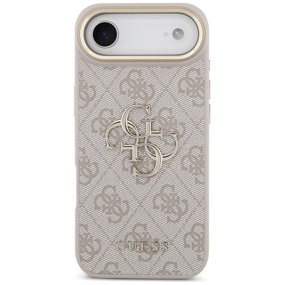 Ovitek za Apple iPhone 17 Air, Guess, Big 4G Logo Classic, Zlato roza