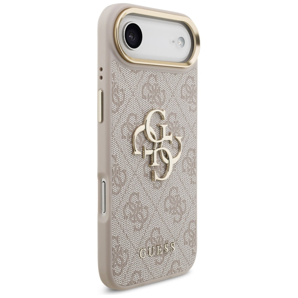 Ovitek za Apple iPhone 17 Air, Guess, Big 4G Logo Classic, Zlato roza