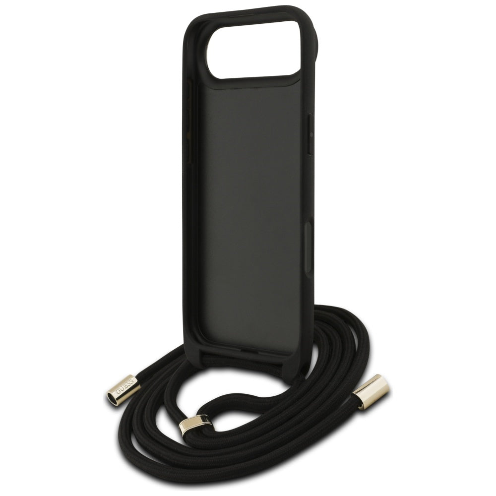 Ovitek za Apple iPhone 17 Air, Guess, Crossbody Cord 4G Big Log, rjava