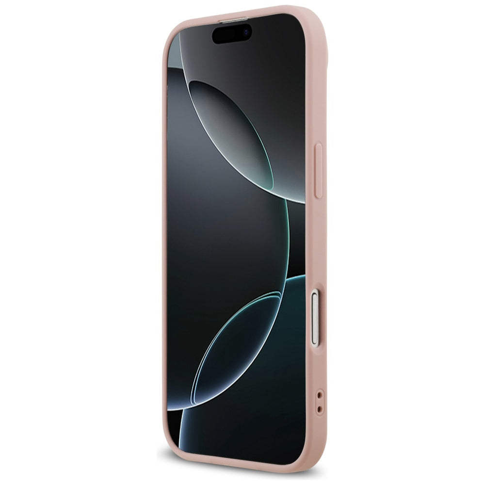 Ovitek za Apple iPhone 17 Air, Guess, Fixed Glitter Big 4G, Roza