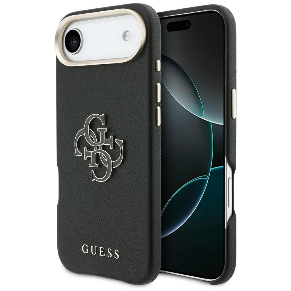 Ovitek za Apple iPhone 17 Air, Guess, Resin Logo, Črn