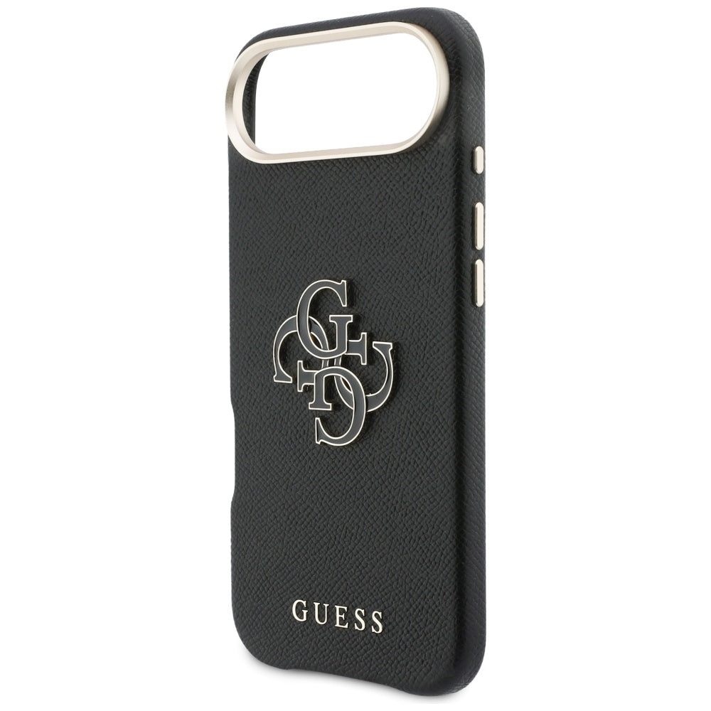 Ovitek za Apple iPhone 17 Air, Guess, Resin Logo, Črn