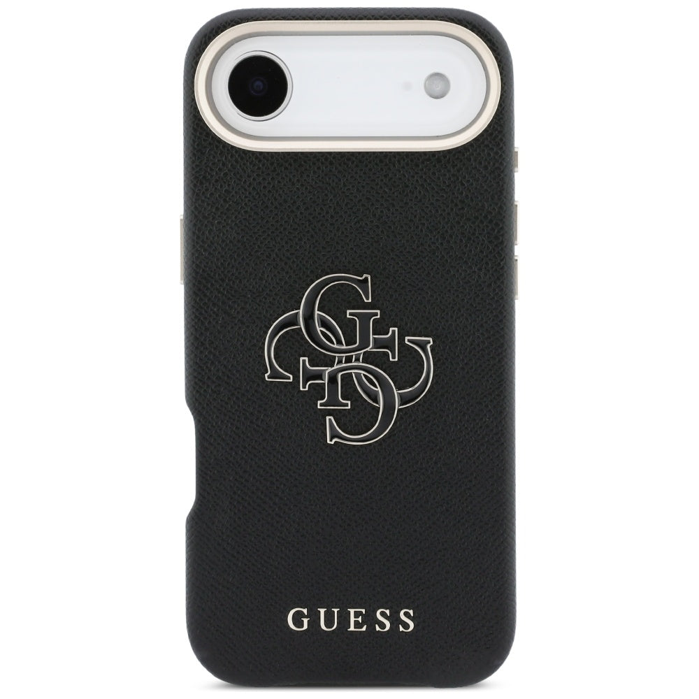 Ovitek za Apple iPhone 17 Air, Guess, Resin Logo, Črn