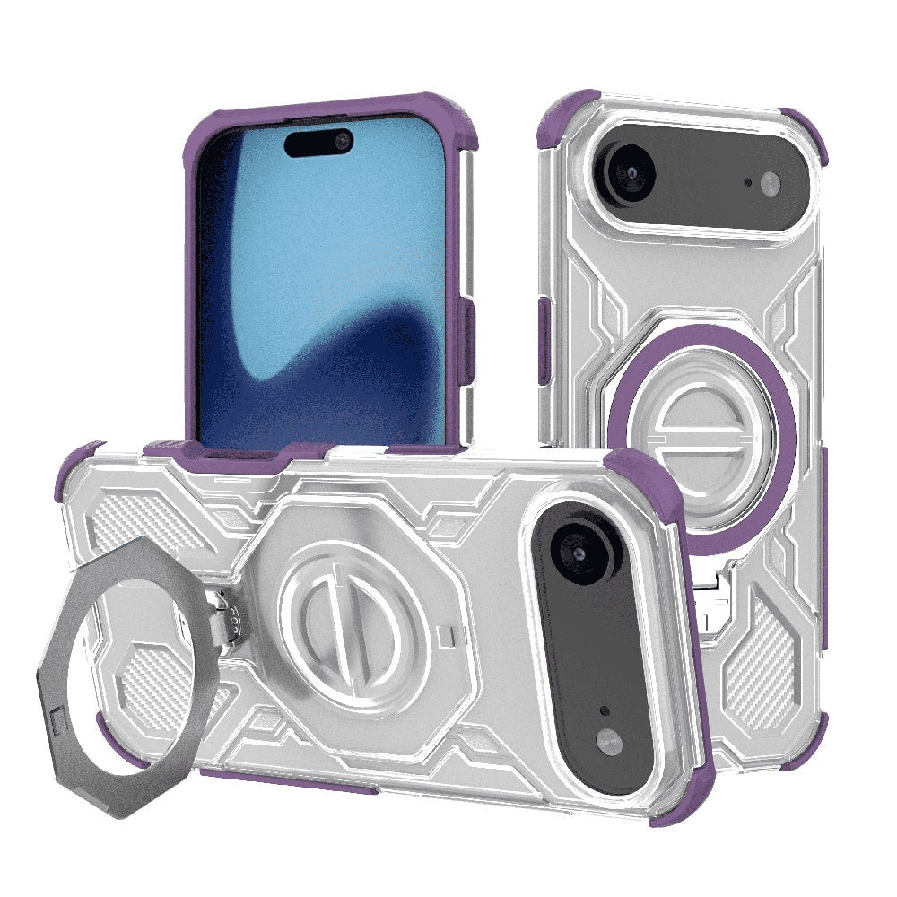 Ovitek za Apple iPhone 17 Air, Techsuit, Carbon Shield Pro, Vijolična