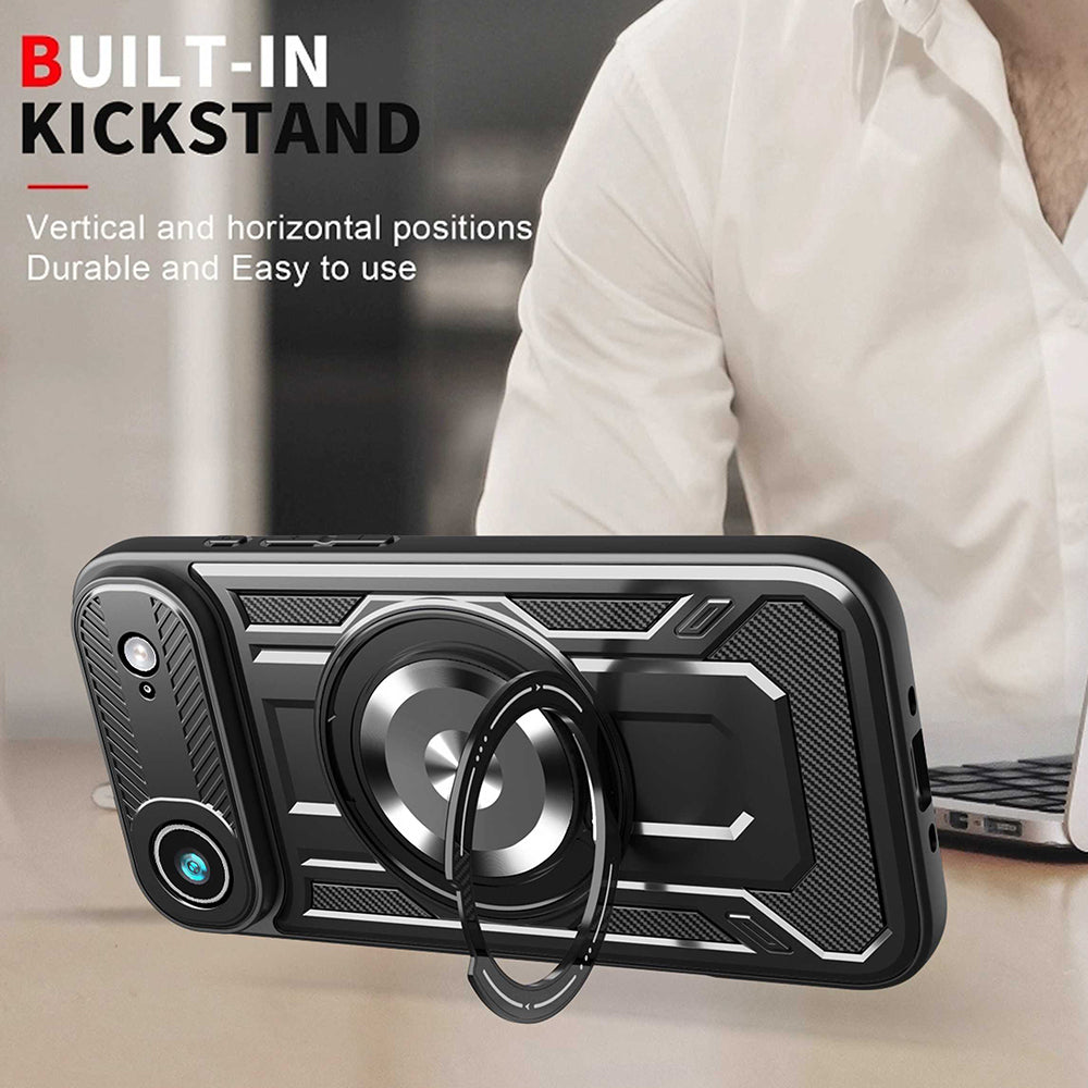 Ovitek za Apple iPhone 17 Air, Techsuit, RuggedCam, Vijolična