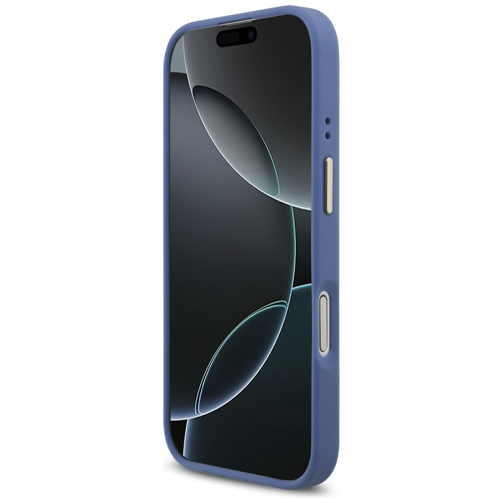 Ovitek za Apple iPhone 17, Guess, 4G Strass Logo, Modra