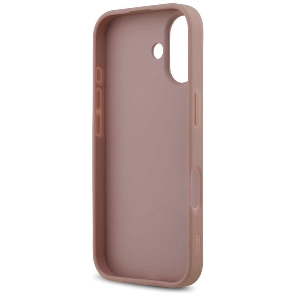 Ovitek za Apple iPhone 17, Guess, Fixed Glitter Big 4G, Roza