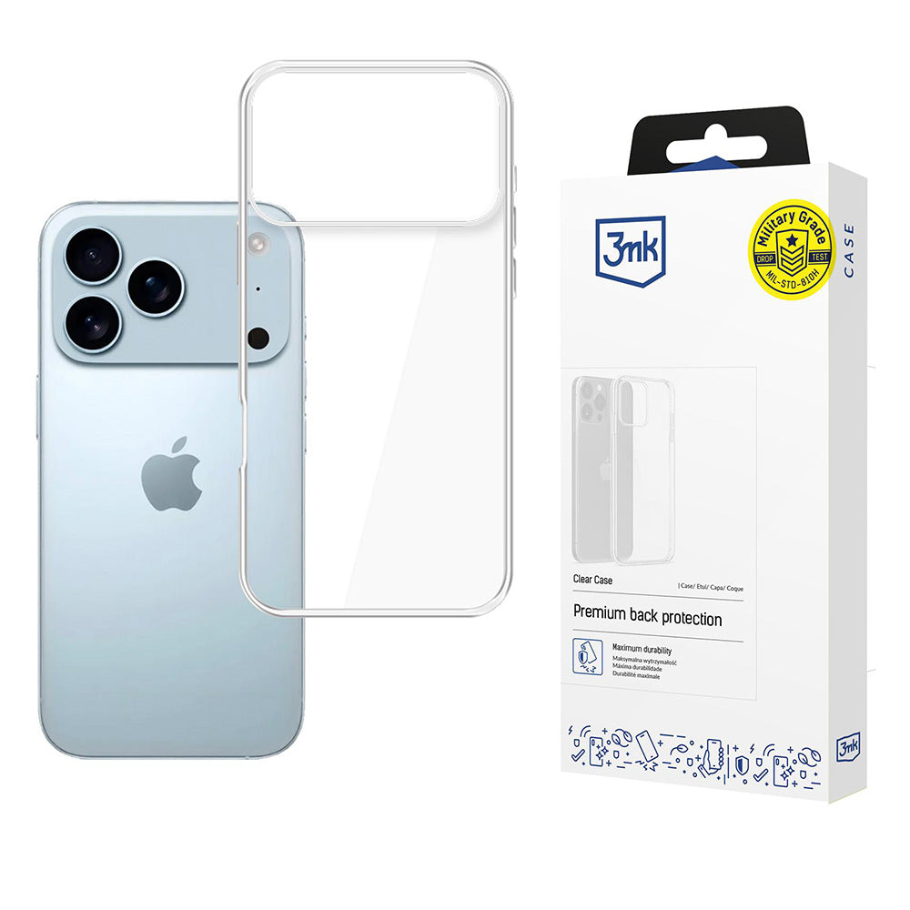 Ovitek za Apple iPhone 17 Pro, 3MK, Clear, Prozoren