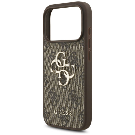 Ovitek za Apple iPhone 17 Pro, Guess, 4G Big Logo, rjava