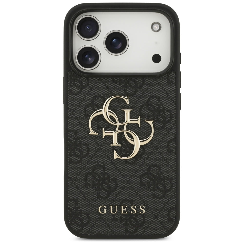 Ovitek za Apple iPhone 17 Pro, Guess, 4G Big Logo, črn