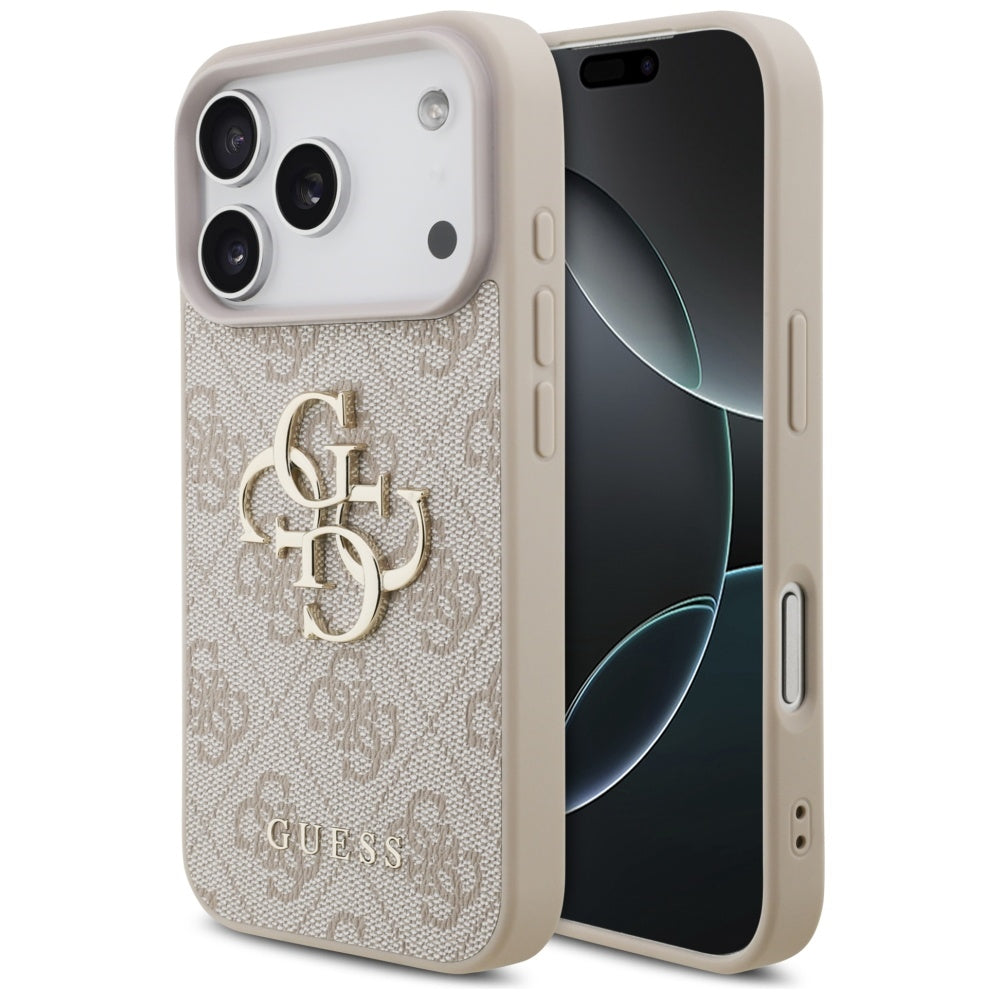 Ovitek za Apple iPhone 17 Pro, Guess, 4G Big Logo, Roza