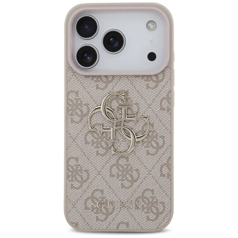 Ovitek za Apple iPhone 17 Pro, Guess, 4G Big Logo, Roza