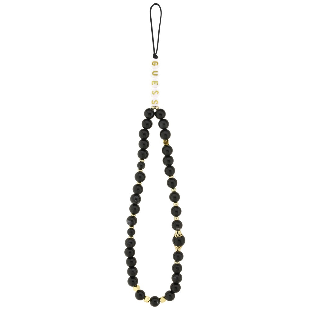 Ovitek za Apple iPhone 17 Pro, Guess, 4G Classic Logo with Strap, črn