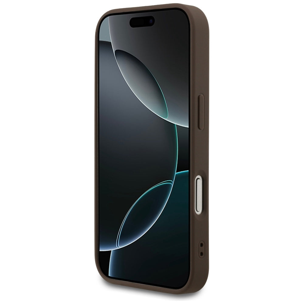 Ovitek za Apple iPhone 17 Pro, Guess, 4G Classic, rjava