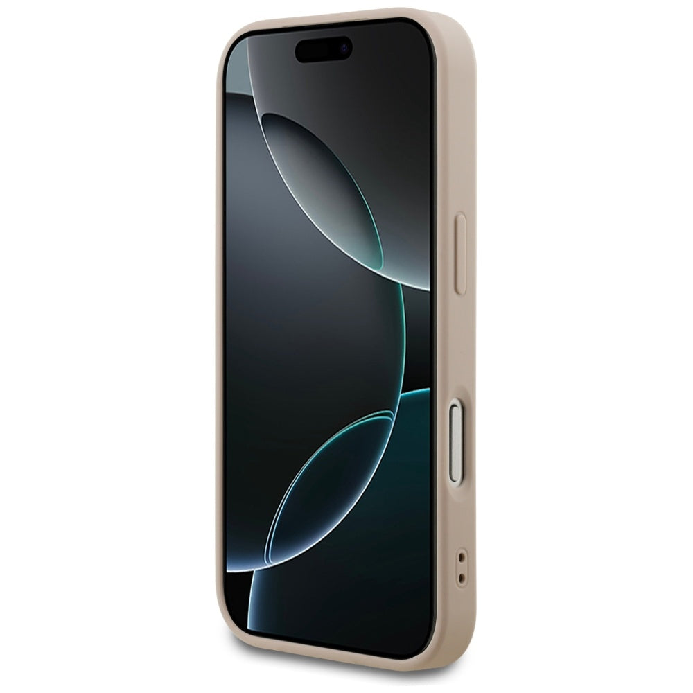 Ovitek za Apple iPhone 17 Pro, Guess, 4G Classic, Roza