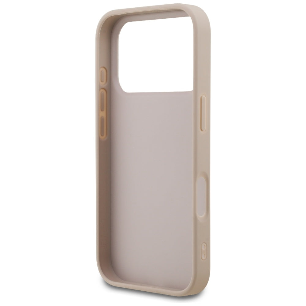 Ovitek za Apple iPhone 17 Pro, Guess, 4G Classic, Roza