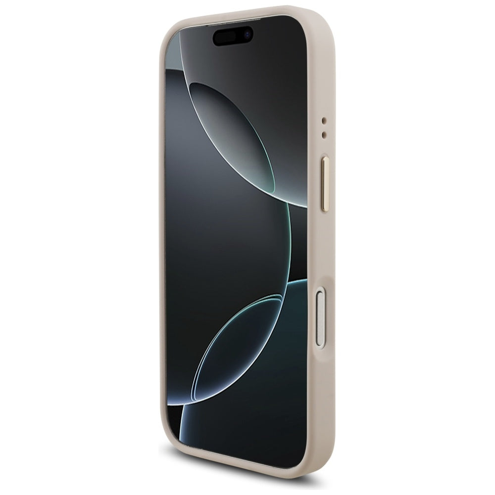 Ovitek za Apple iPhone 17 Pro, Guess, Big 4G Classic Logo with Big Strap, Roza