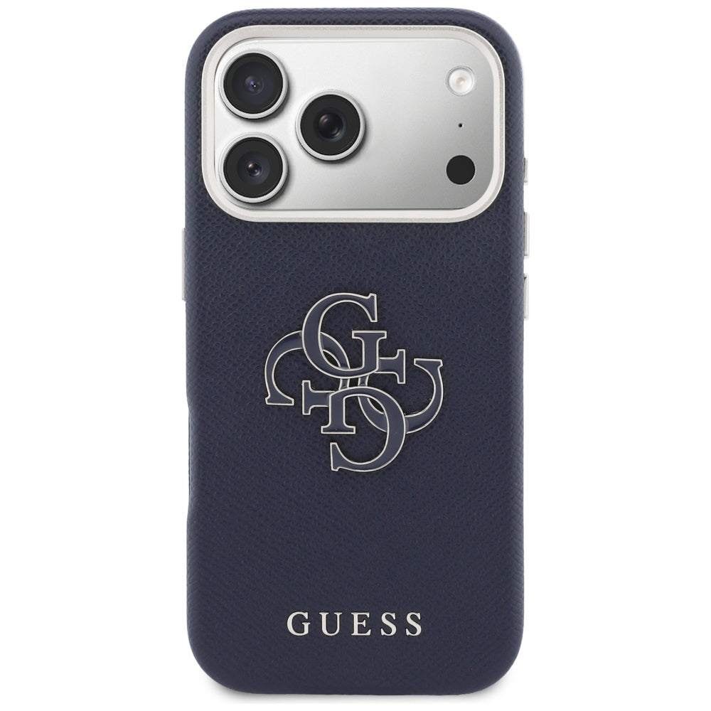 Ovitek za Apple iPhone 17 Pro, Guess, Resin Logo, Modra