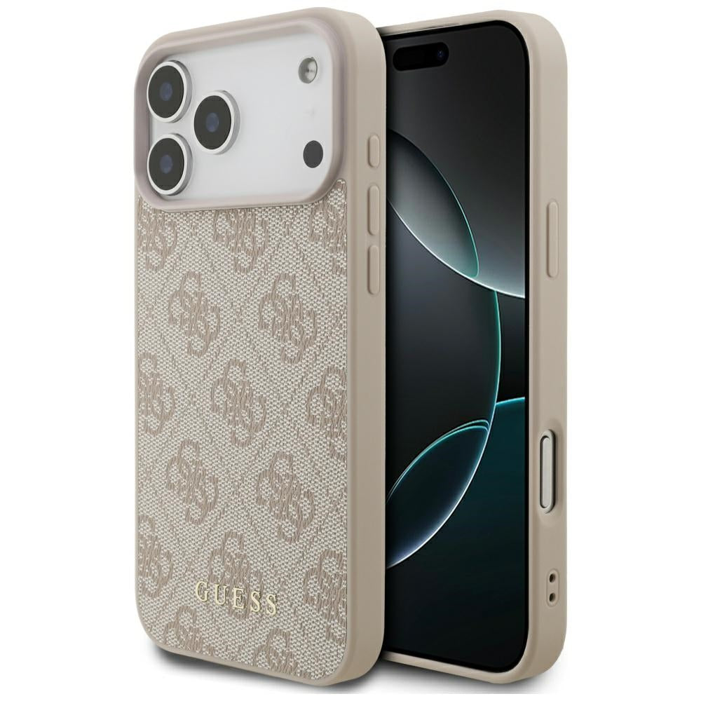 Ovitek za Apple iPhone 17 Pro Max, Guess, 4G Classic, Roza