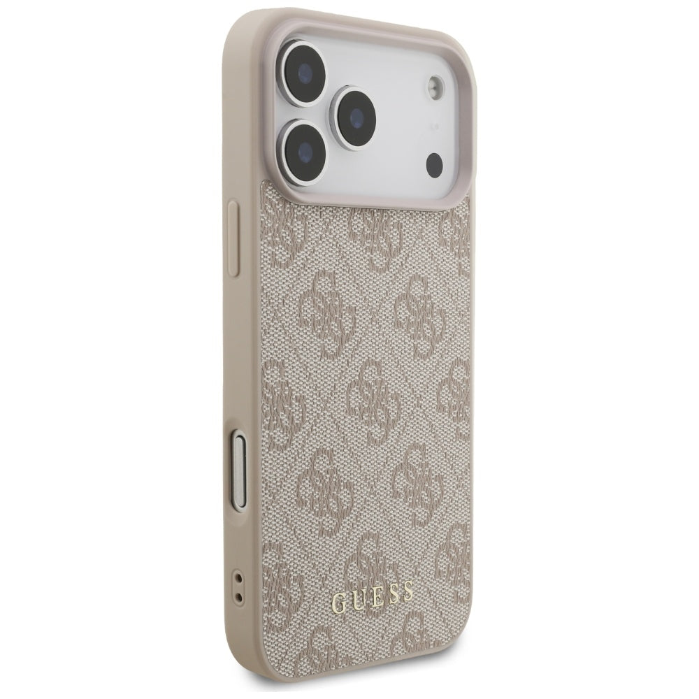 Ovitek za Apple iPhone 17 Pro Max, Guess, 4G Classic, Roza