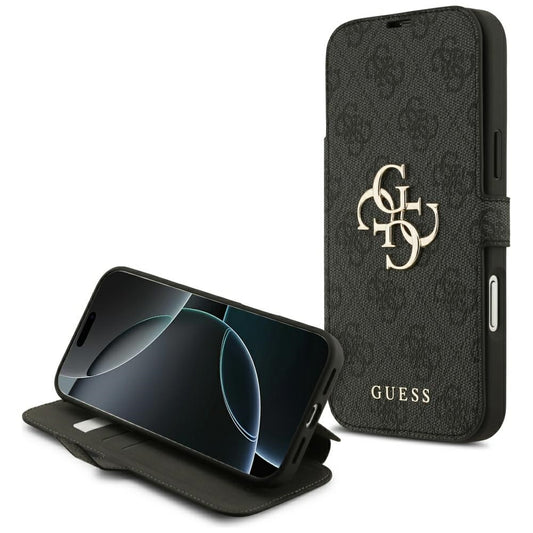 Ovitek za Apple iPhone 17 Pro Max, Guess, 4G Metal Logo, Črn
