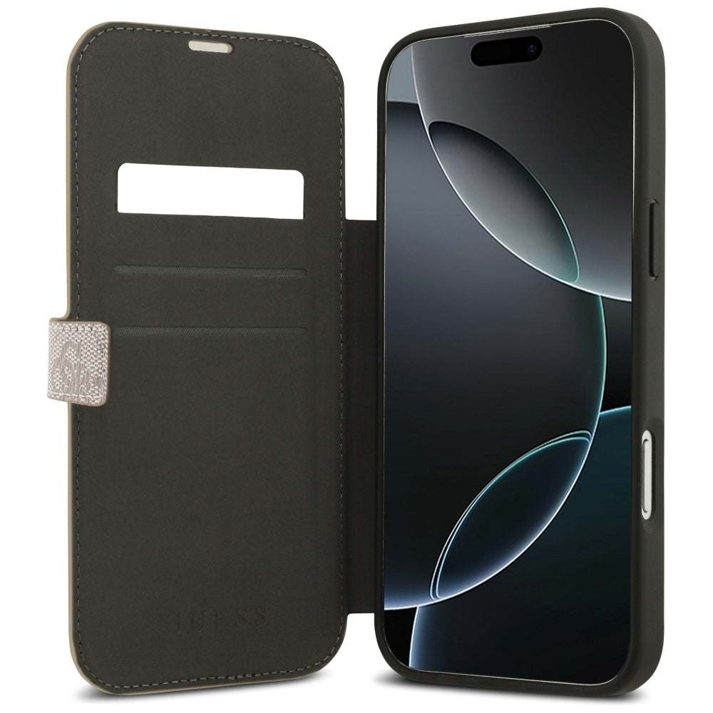 Ovitek za Apple iPhone 17 Pro Max, Guess, 4G Metal Logo, Roza