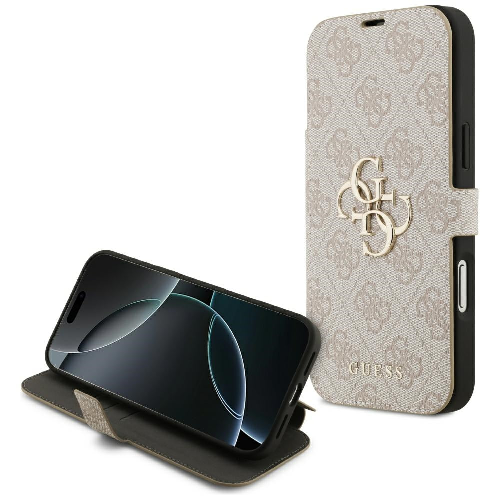 Ovitek za Apple iPhone 17 Pro Max, Guess, 4G Metal Logo, Roza