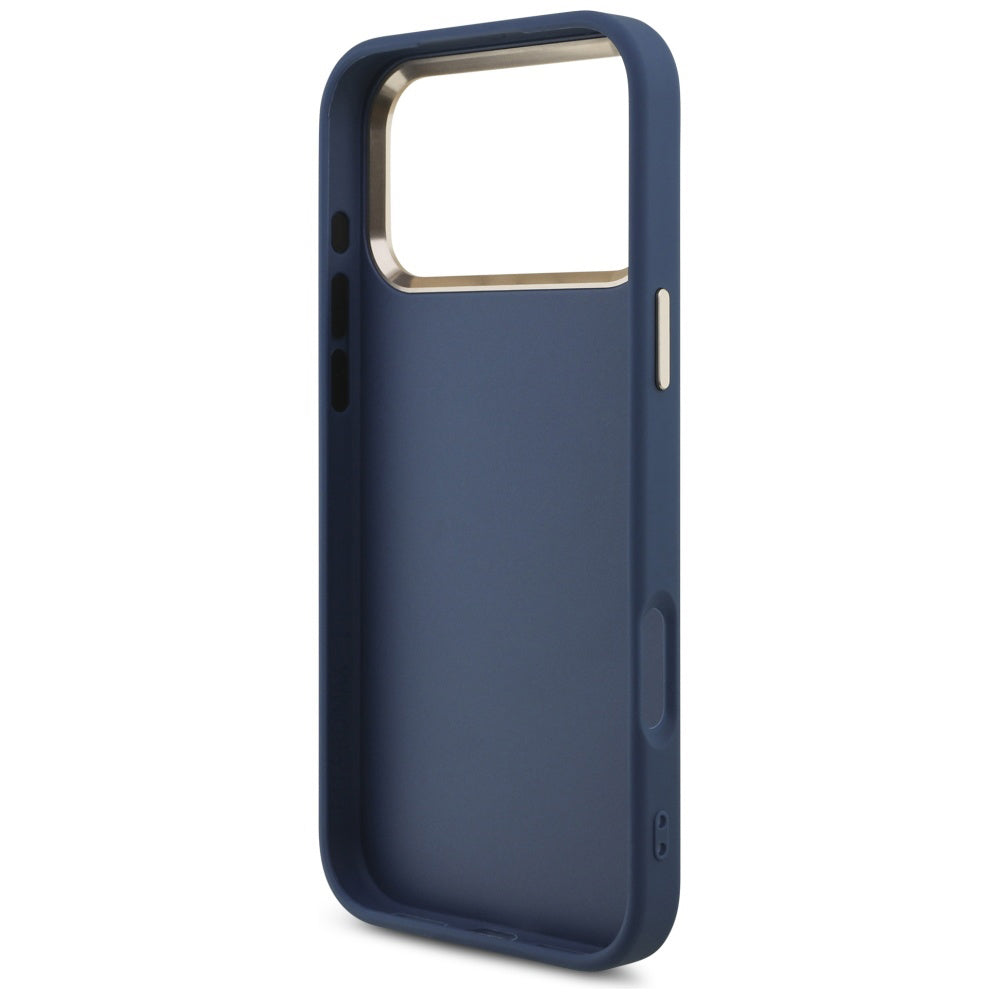 Ovitek za Apple iPhone 17 Pro Max, Guess, Big 4G Logo Classic, Zlato modra