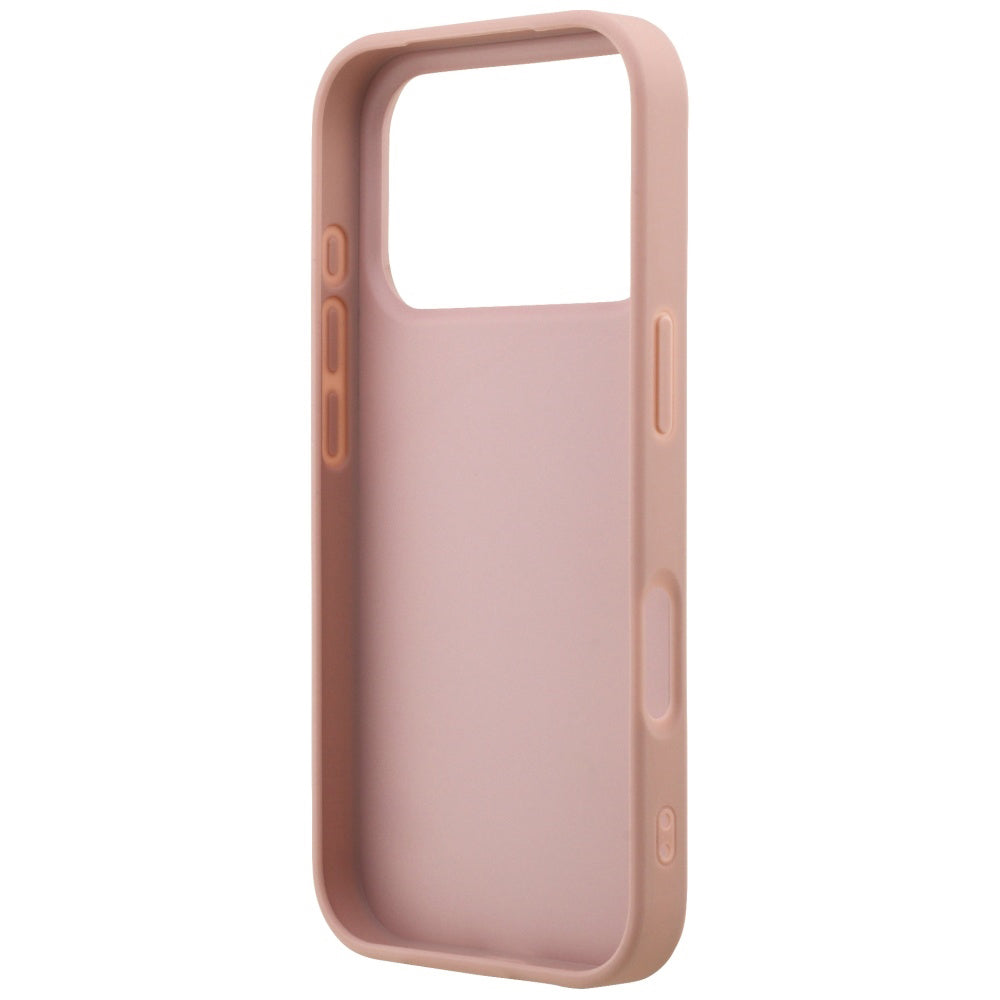 Ovitek za Apple iPhone 17 Pro Max, Guess, Fixed Glitter Big 4G, Roza