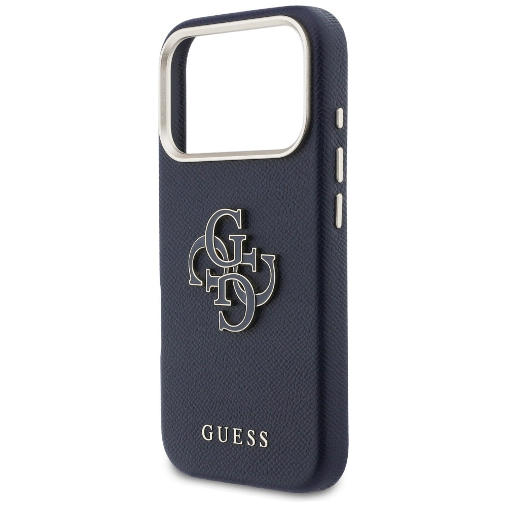 Ovitek za Apple iPhone 17 Pro Max, Guess, Resin Logo, Modra