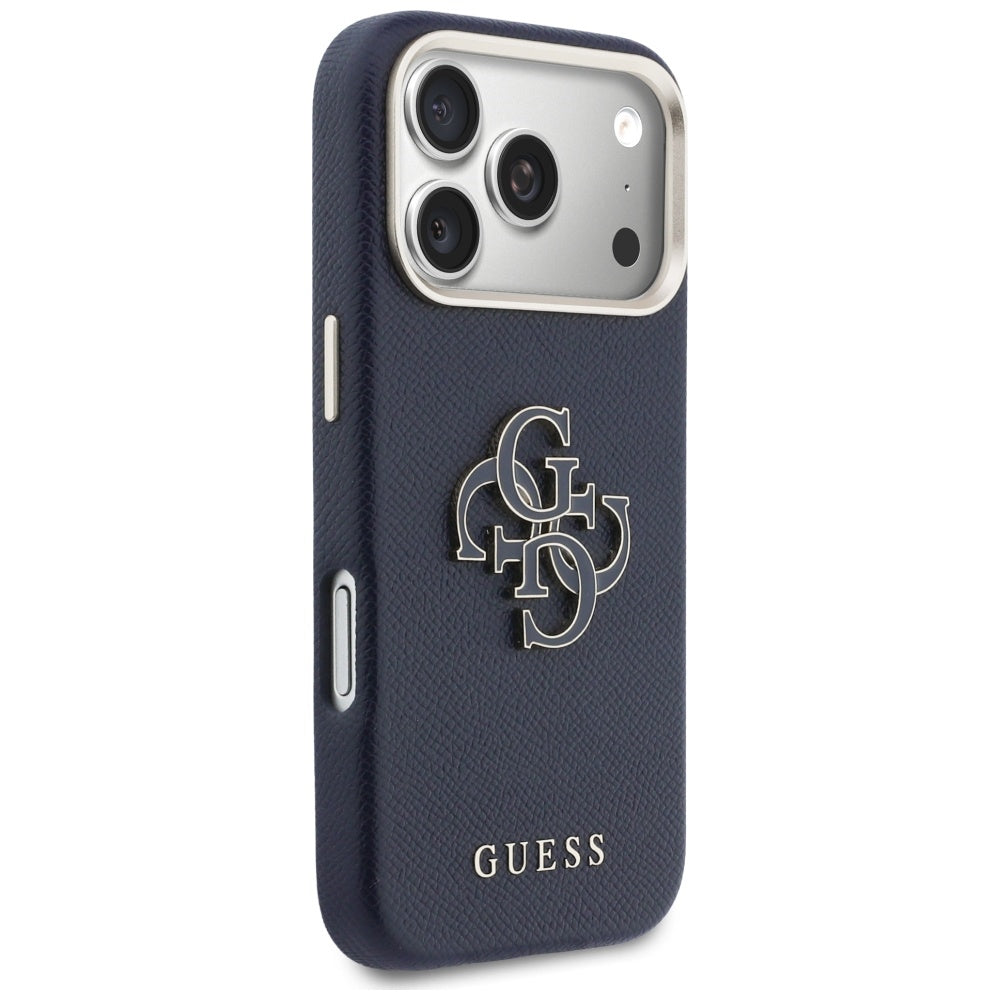 Ovitek za Apple iPhone 17 Pro Max, Guess, Resin Logo, Modra
