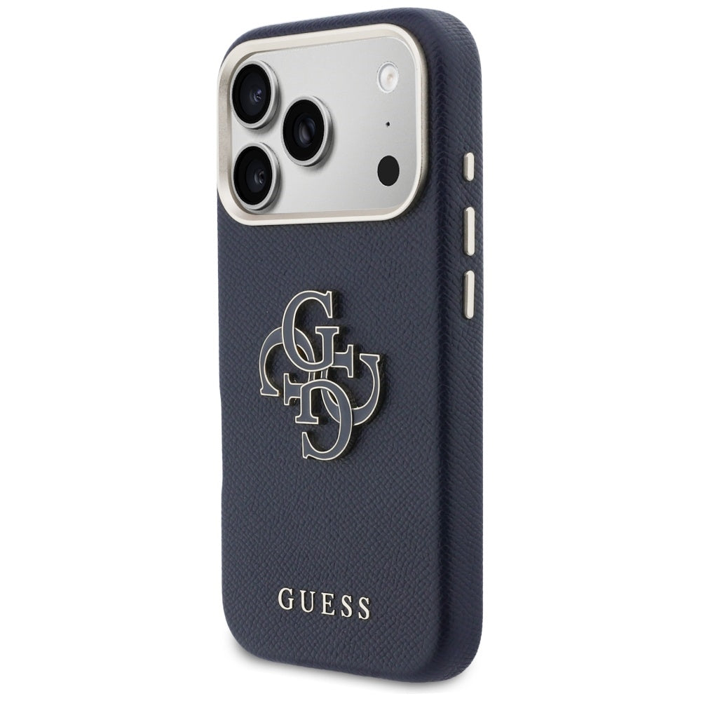 Ovitek za Apple iPhone 17 Pro Max, Guess, Resin Logo, Modra